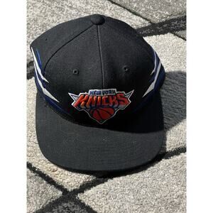 Mitchell & Ness New York Knicks Snapback Hat Cap Diamond Black Blue Orange White